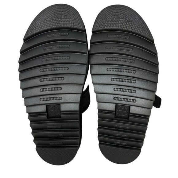 DR. MARTENS Myles Sherpa Lined Leather Buckle Suede Sandals Women 8 Men 7 - Picture 7 of 9